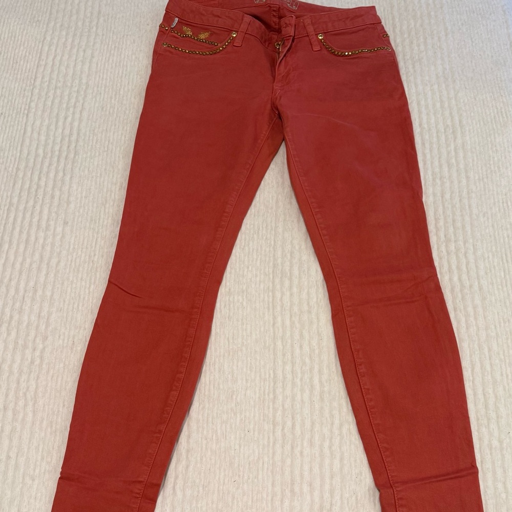 Robin's Jean Red Skinny Jeans size 30